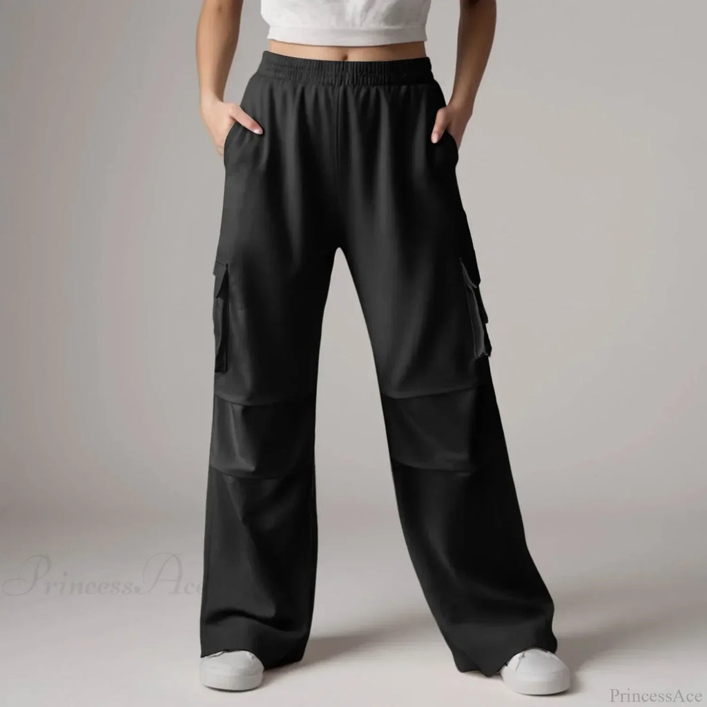Baggy Cargo Sweatpants with Pockets Pants image 1