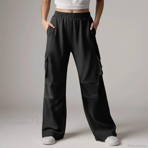 Baggy Cargo Sweatpants with Pockets Pants image 1