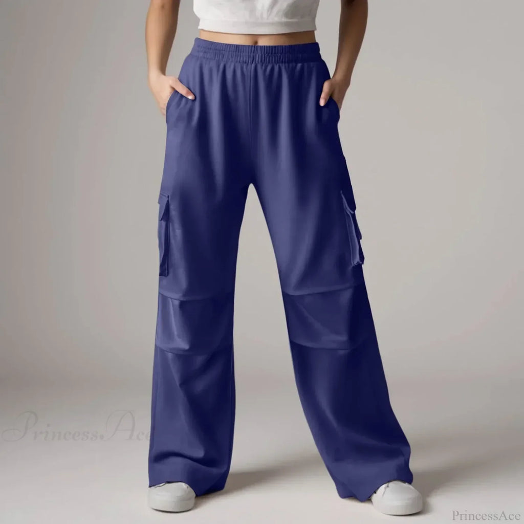 Baggy Cargo Sweatpants with Pockets Pants image 2