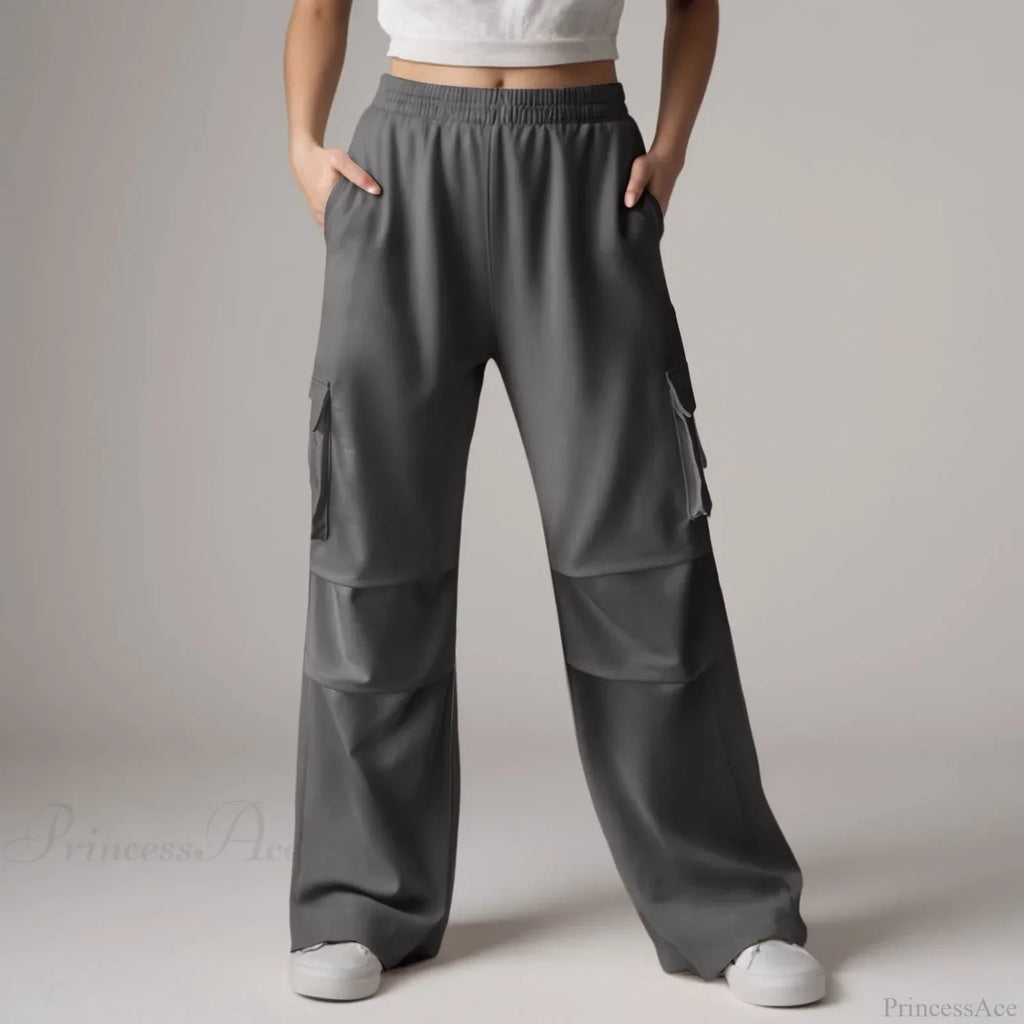 Baggy Cargo Sweatpants with Pockets Pants image 6