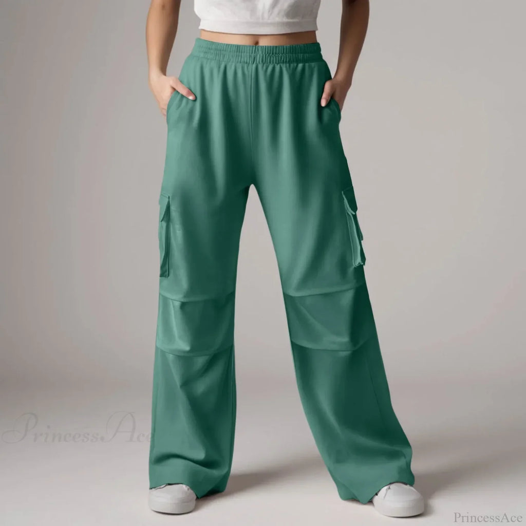 Baggy Cargo Sweatpants with Pockets Pants image 7