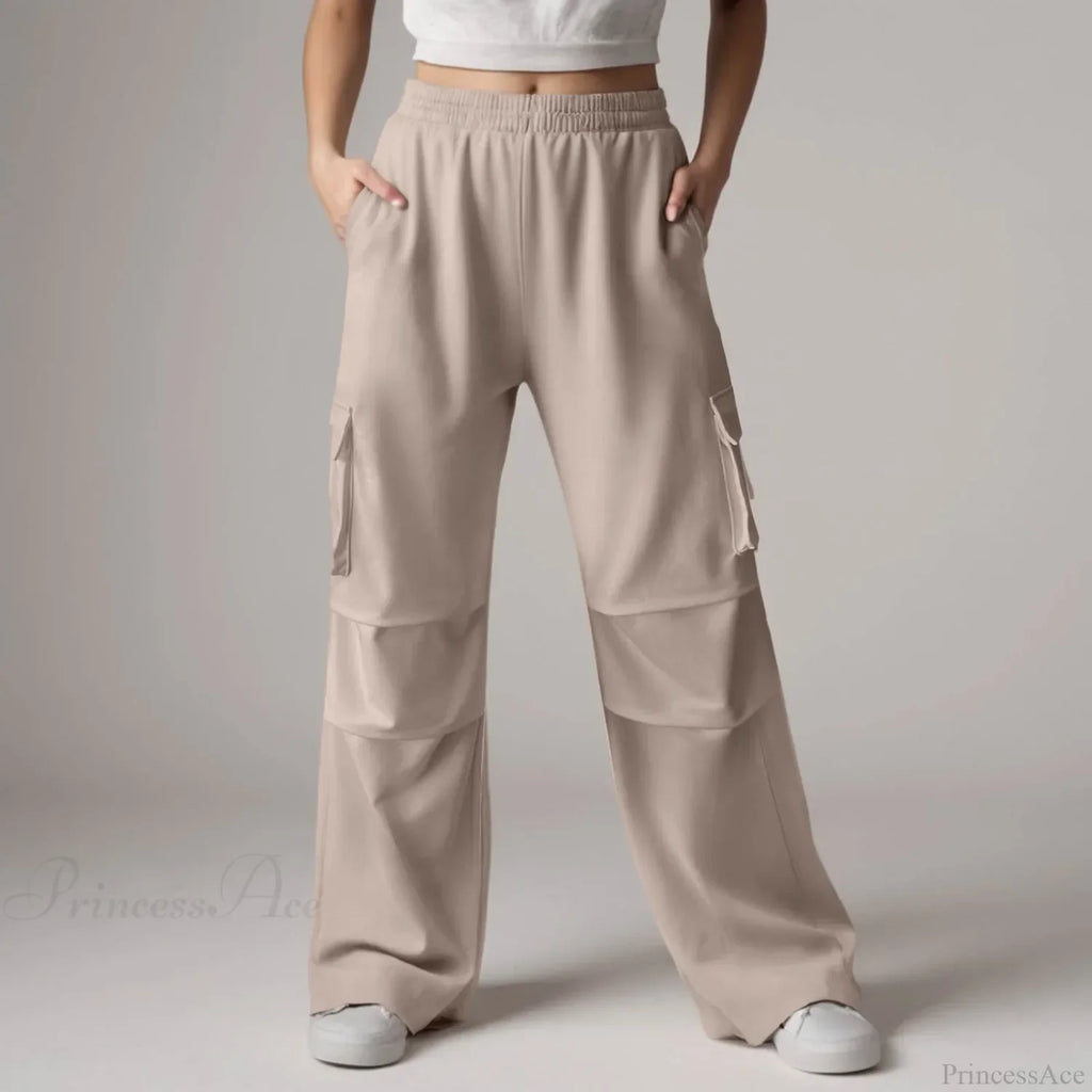 Baggy Cargo Sweatpants with Pockets Pants image 4