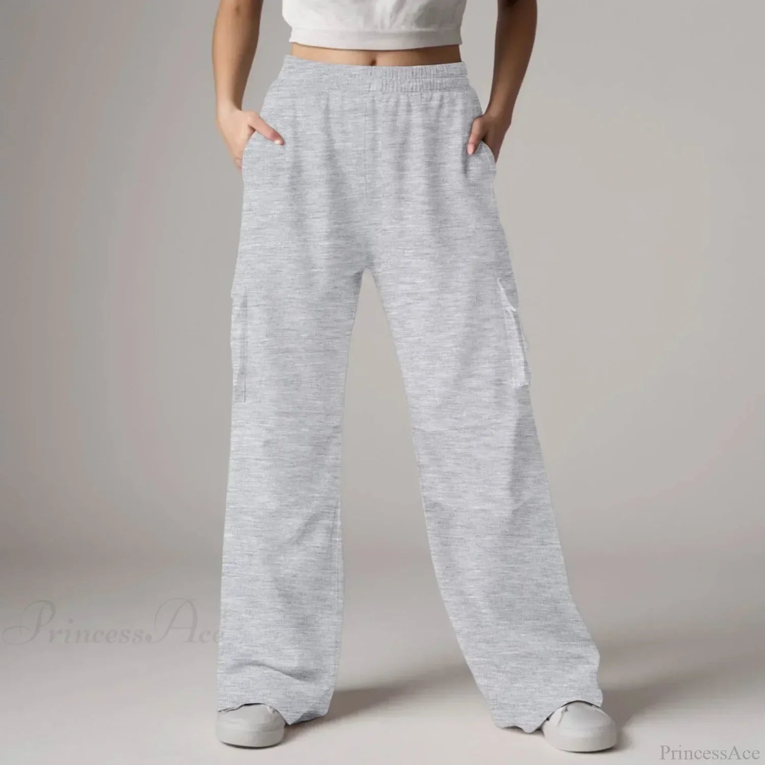 Baggy Cargo Sweatpants with Pockets Pants image 3