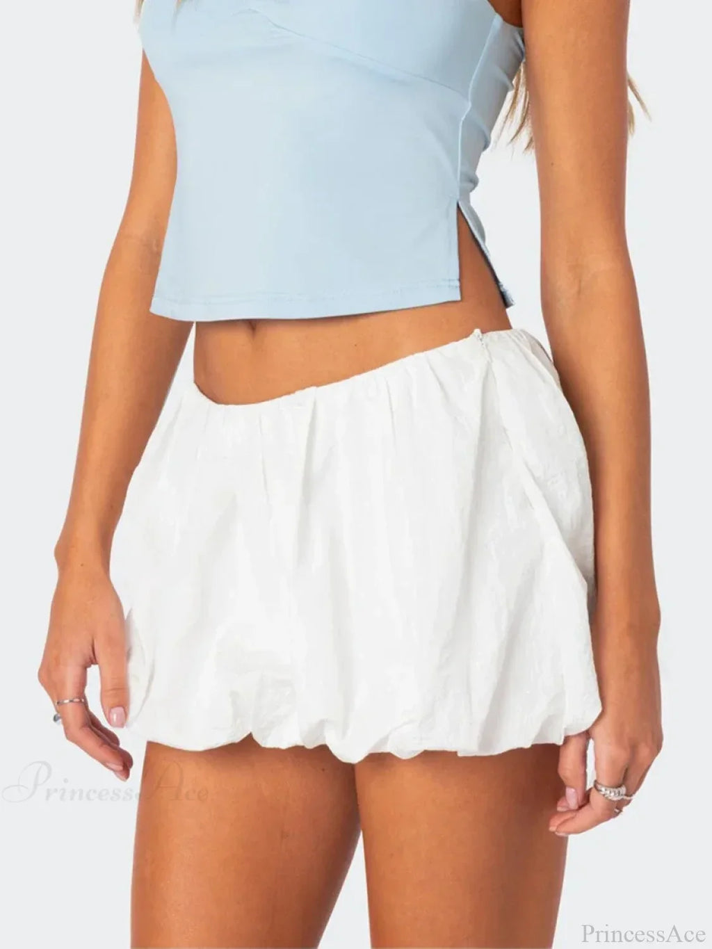 Balloon Layered Pleated Skirt image 3