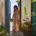 Bandage Bikini Set with Printed Pants Three Piece Swimsuit image 1