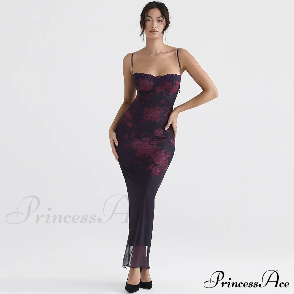 Bandage Lace Up Sexy Slit Fashion Maxi Dress image 3