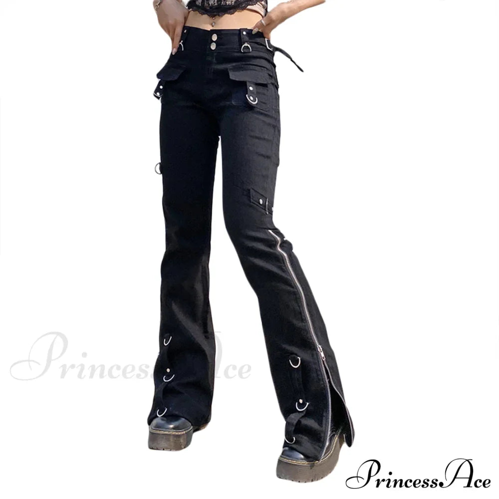 Bandage Low Waist Cargo Pants image 6