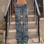 Bandage Low Waist Cargo Pants image 5