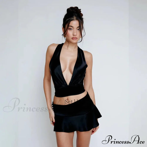 Bandage Skirts Two Piece Sets Mini Dress image 2
