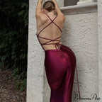 Bandage Spaghetti Strap Maxi Dress image 6