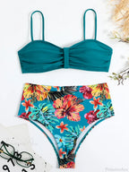 Bandeau Tropical Tie Back Push Two Piece Set image 7