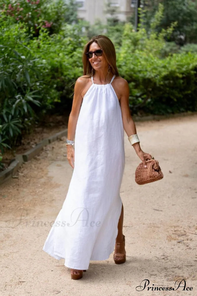 Basic Casual Stylish Outdoor Halter Dress image 6
