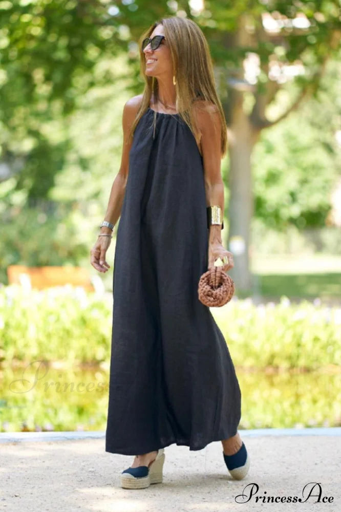 Basic Casual Stylish Outdoor Halter Dress image 2