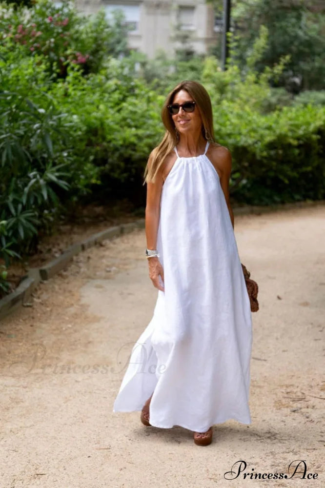 Basic Casual Stylish Outdoor Halter Dress image 5