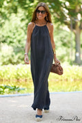 Basic Casual Stylish Outdoor Halter Dress image 1