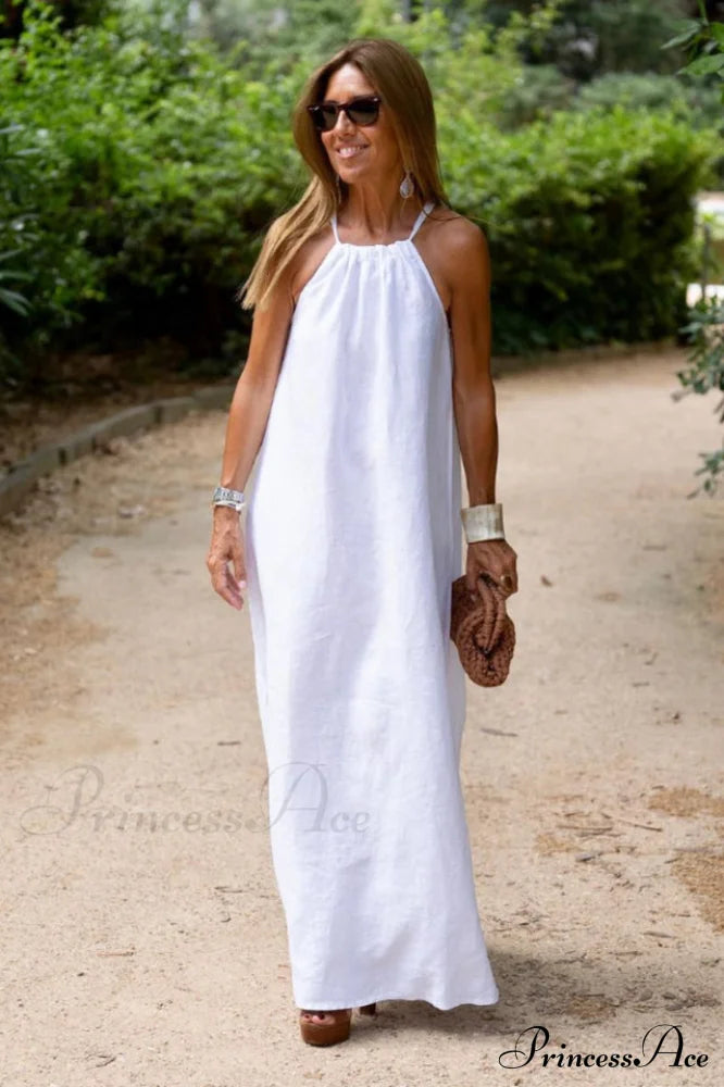 Basic Casual Stylish Outdoor Halter Dress image 4