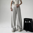 Basic Grey Knit Jogger Pants image 1