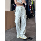 Basic Grey Knit Jogger Pants image 4