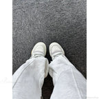 Basic Grey Knit Jogger Pants image 6