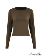 Basic Solid Graceful Crop Top image 4
