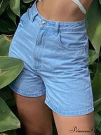 Basic Wash Straight Trendy Boyfriend Short image 1