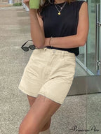 Basic Wash Straight Trendy Boyfriend Short image 9