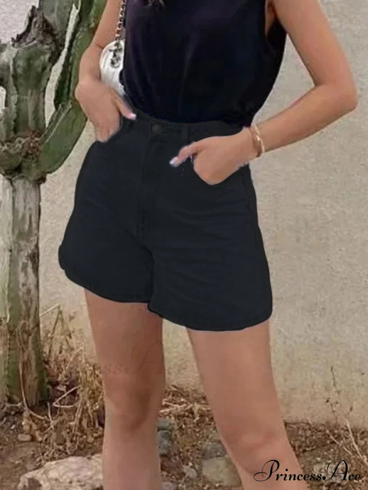 Basic Wash Straight Trendy Boyfriend Short image 11