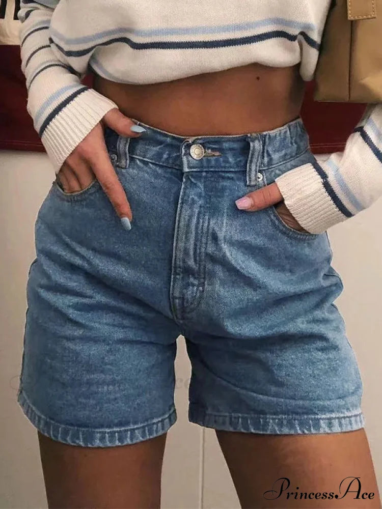 Basic Wash Straight Trendy Boyfriend Short image 6