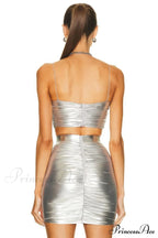 Bauer Ruched Bralette Charming + Riley Skirt Set image 3