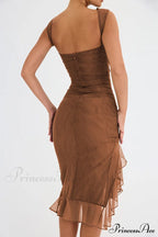 Bay Leaf Stylish Ruffle Midi Dress image 16