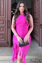 Bay Leaf Stylish Ruffle Midi Dress image 29