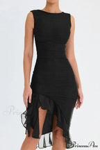 Bay Leaf Stylish Ruffle Midi Dress image 10