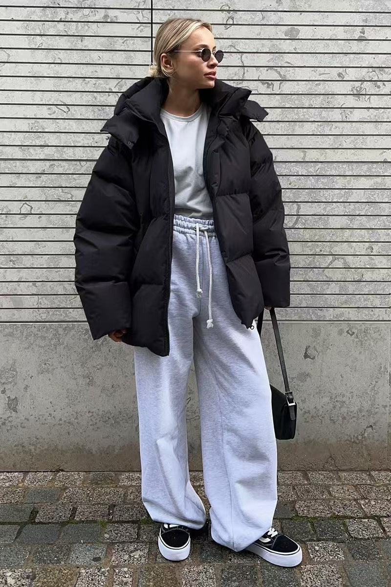 Heavy Duty Zipped Hooded Puffer Jacket image 22