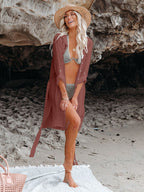Textured Beach Cover Up Blouse image 29