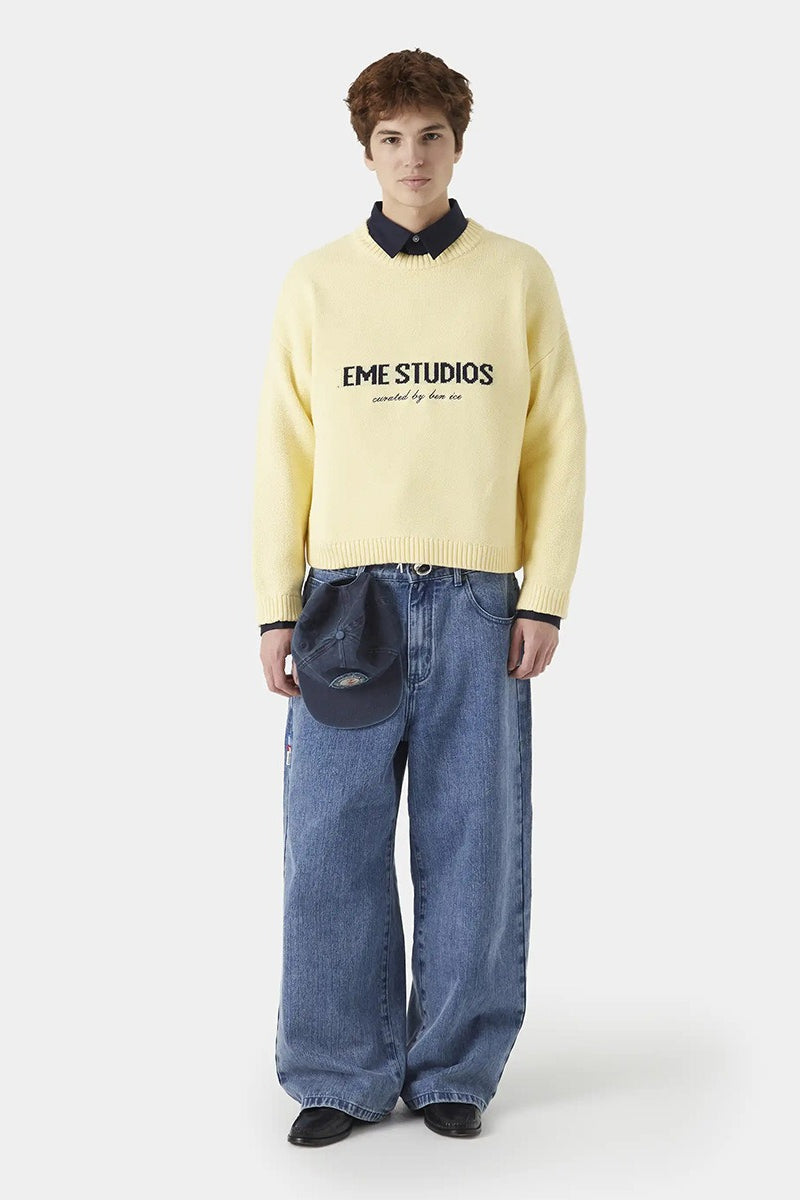Embroidery Knit Slouchy Pullover Blouse image 9