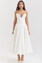 Strapless Corset A-Line Party Dress image 11