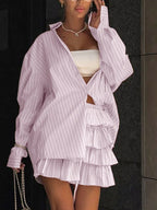 Chic Striped Blouse and Layered Blouse image 3