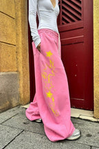 Sexy Y2K Star Graphic Drawstring Wide Pants image 3