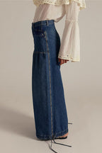 Loose Cuffed Ruched Tie Jeans image 6