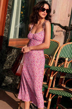 Vacation Floral Spaghetti Strap Midi Dress image 4
