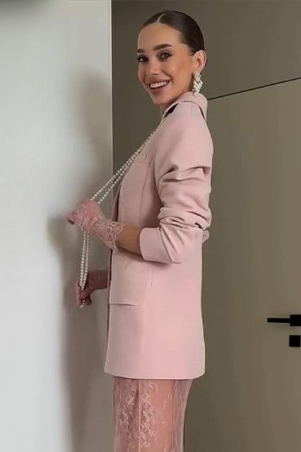 Pink Buttoned Blazer image 6