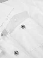 Cotton Belted White Utility Blouse image 10