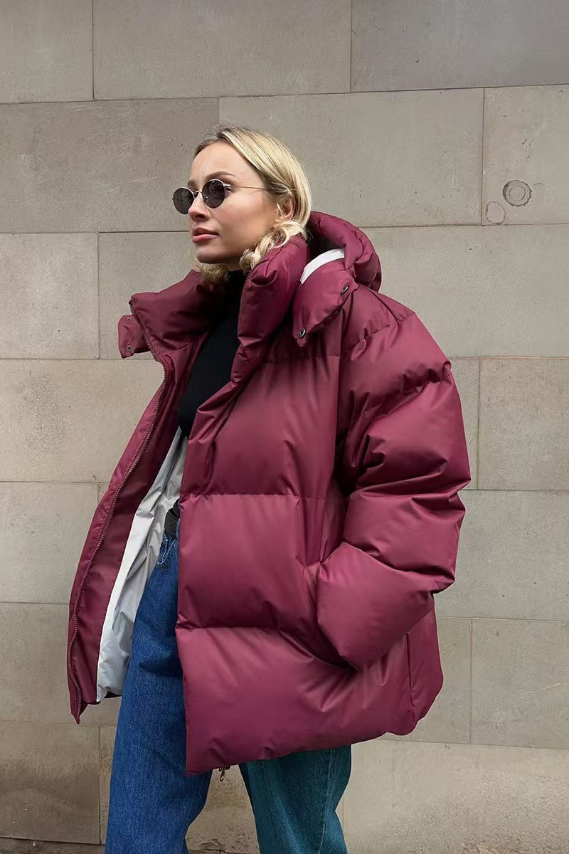 Heavy Duty Zipped Hooded Puffer Jacket image 15