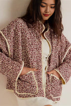 Loose Printed Quilted Padded Coat image 2
