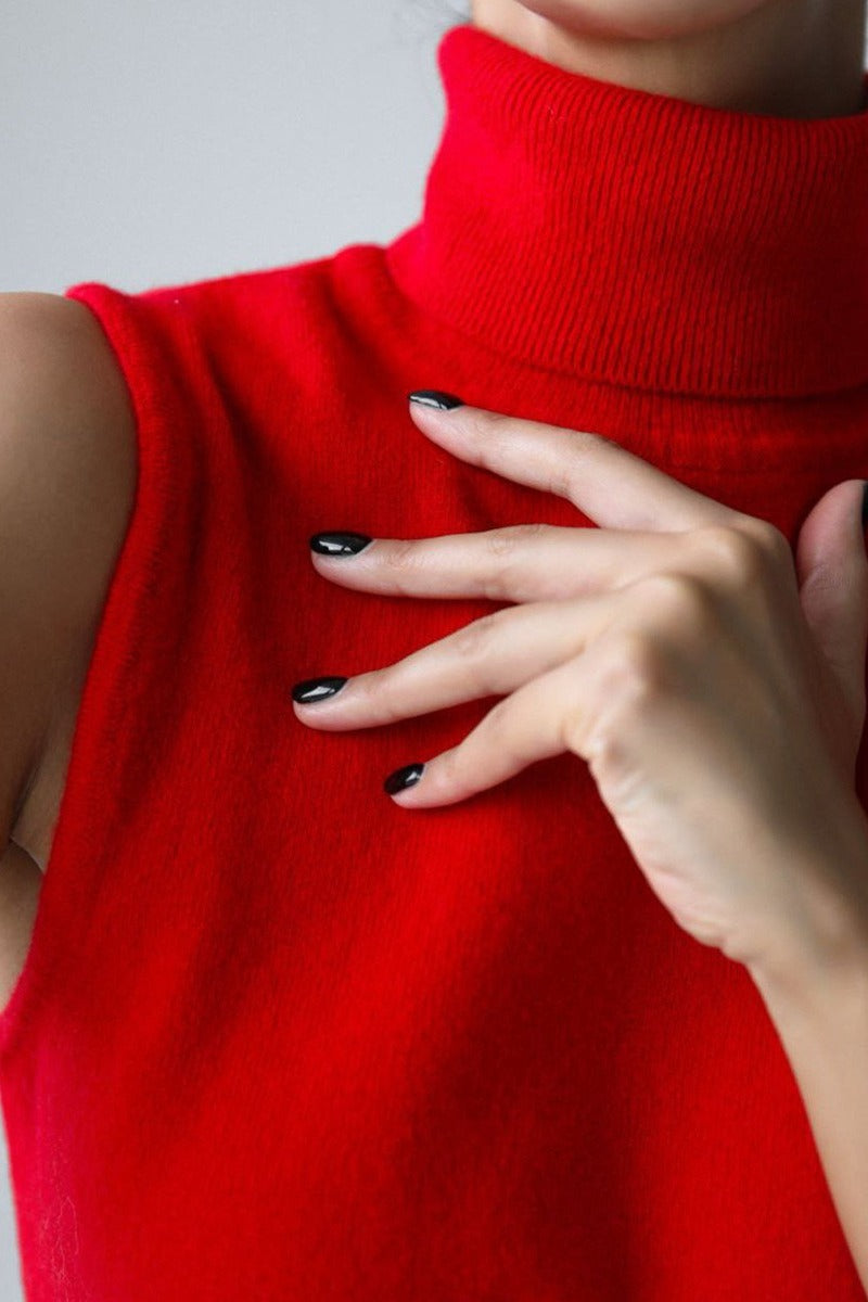 Slim Turtleneck Knit Top image 7