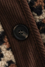 Leopard Print Loose Fit Sherpa Coat image 4