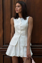 Sweet Bud Hem Vest Tank Mini Skirt Set image 6