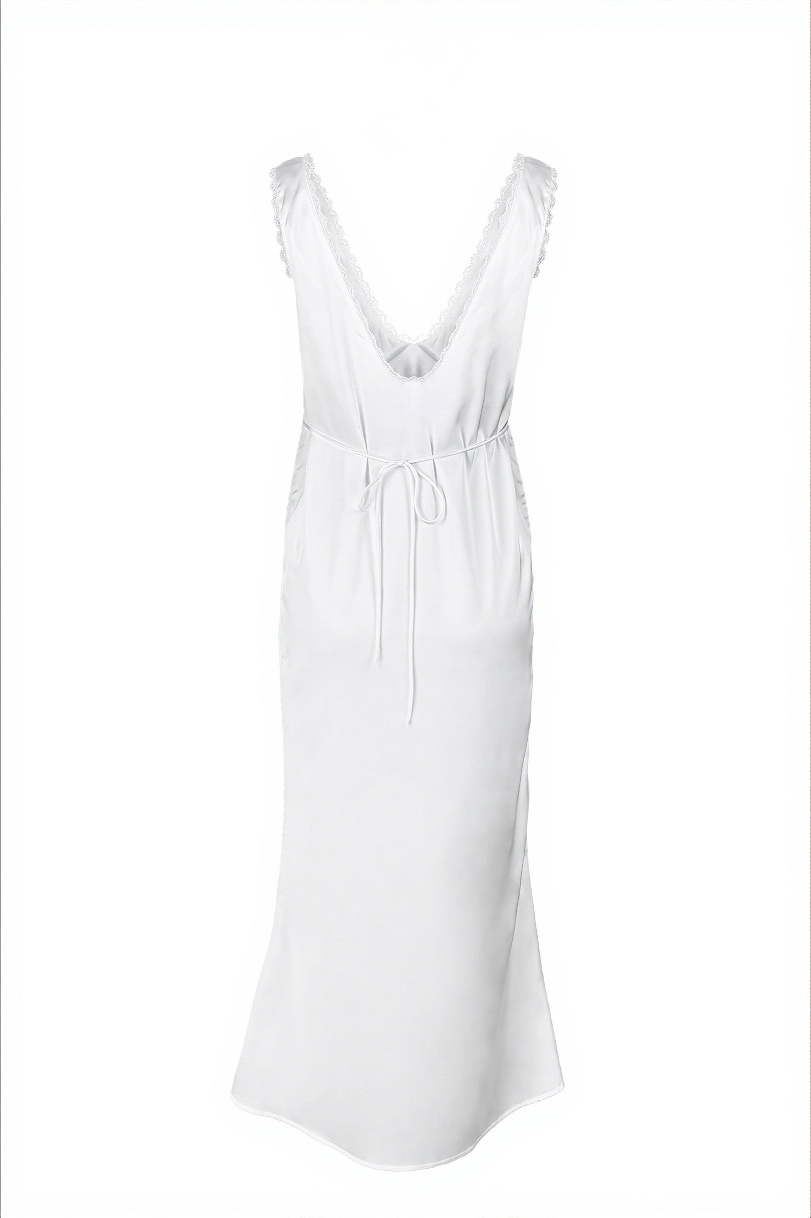 Sexy White Lace Insert Cami Bodycon Mini Dress image 7