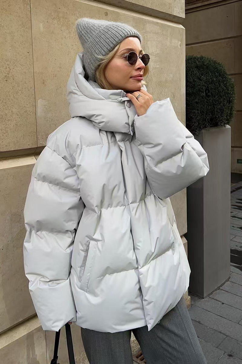 Heavy Duty Zipped Hooded Puffer Jacket image 5