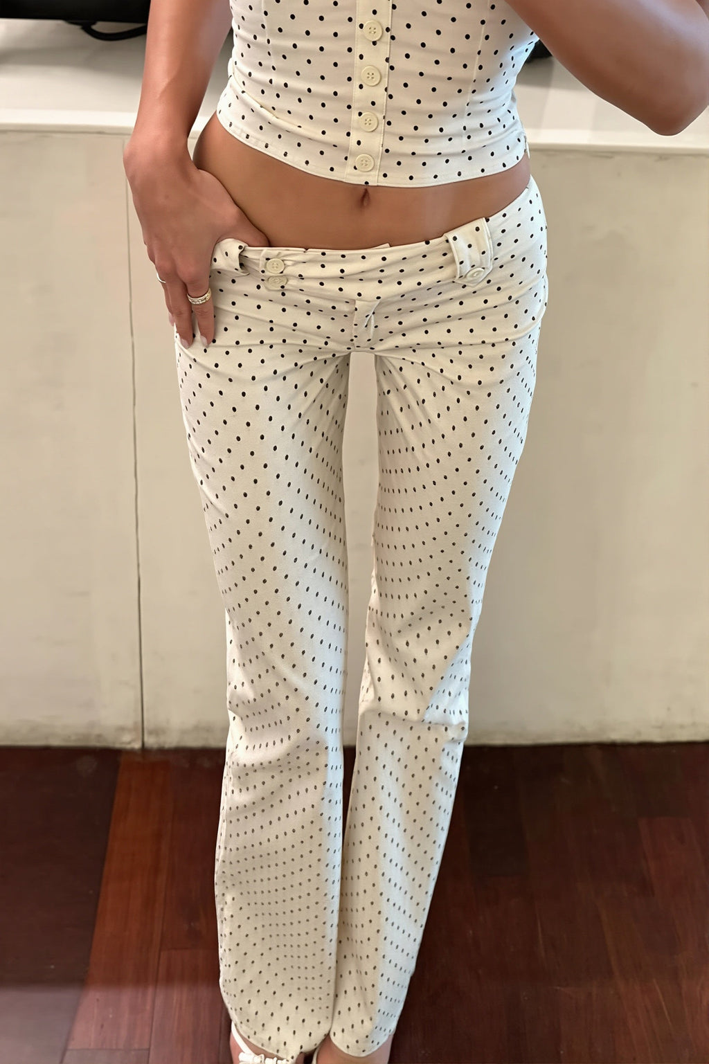 Polka Dot Tube Button Two Piece Set image 6